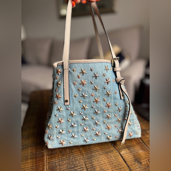 SOLD ❌ Jimmy Choo Denim Sasha Tote - Picture 5 of 15